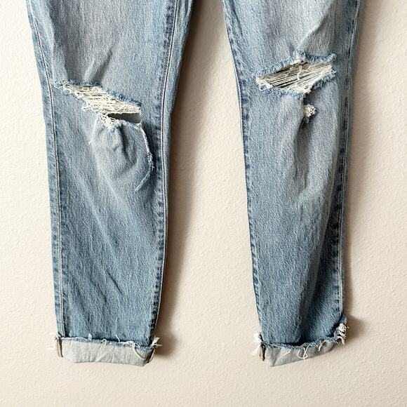 Madewell the Perfect Vintage Jean Distressed Blue Jeans women’s size 26 - Picture 4 of 12